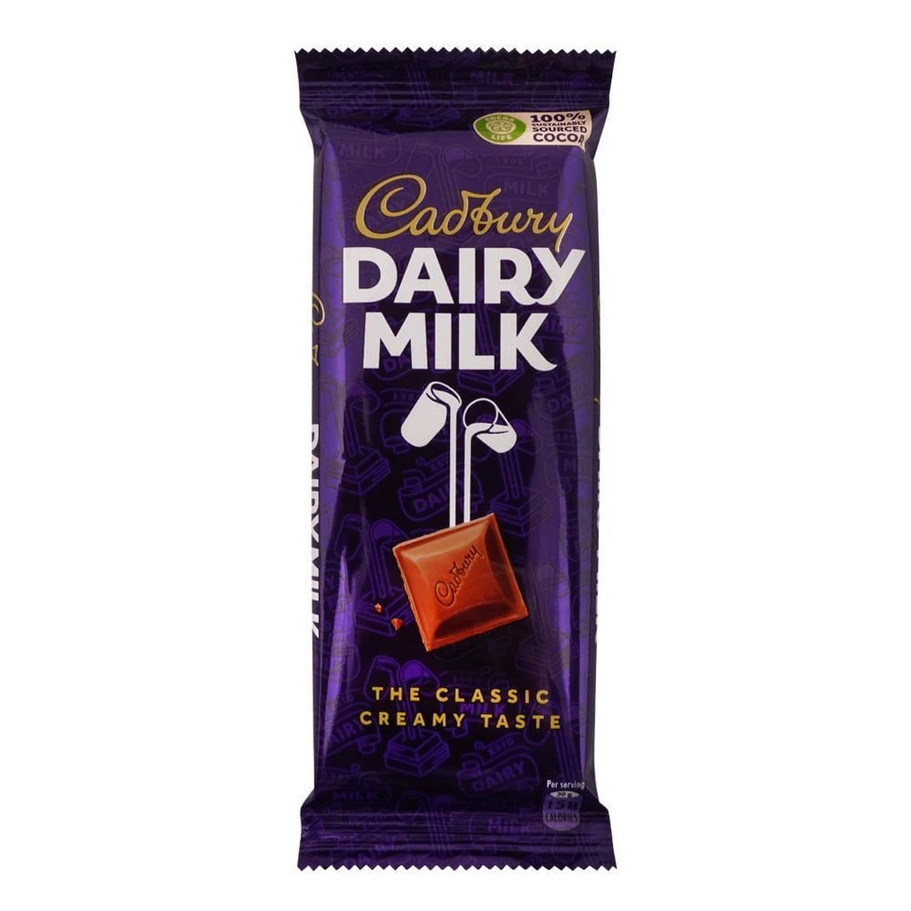 Cadbury Dairy Milk Chocolate Bar - 90g Large Pack (Local)