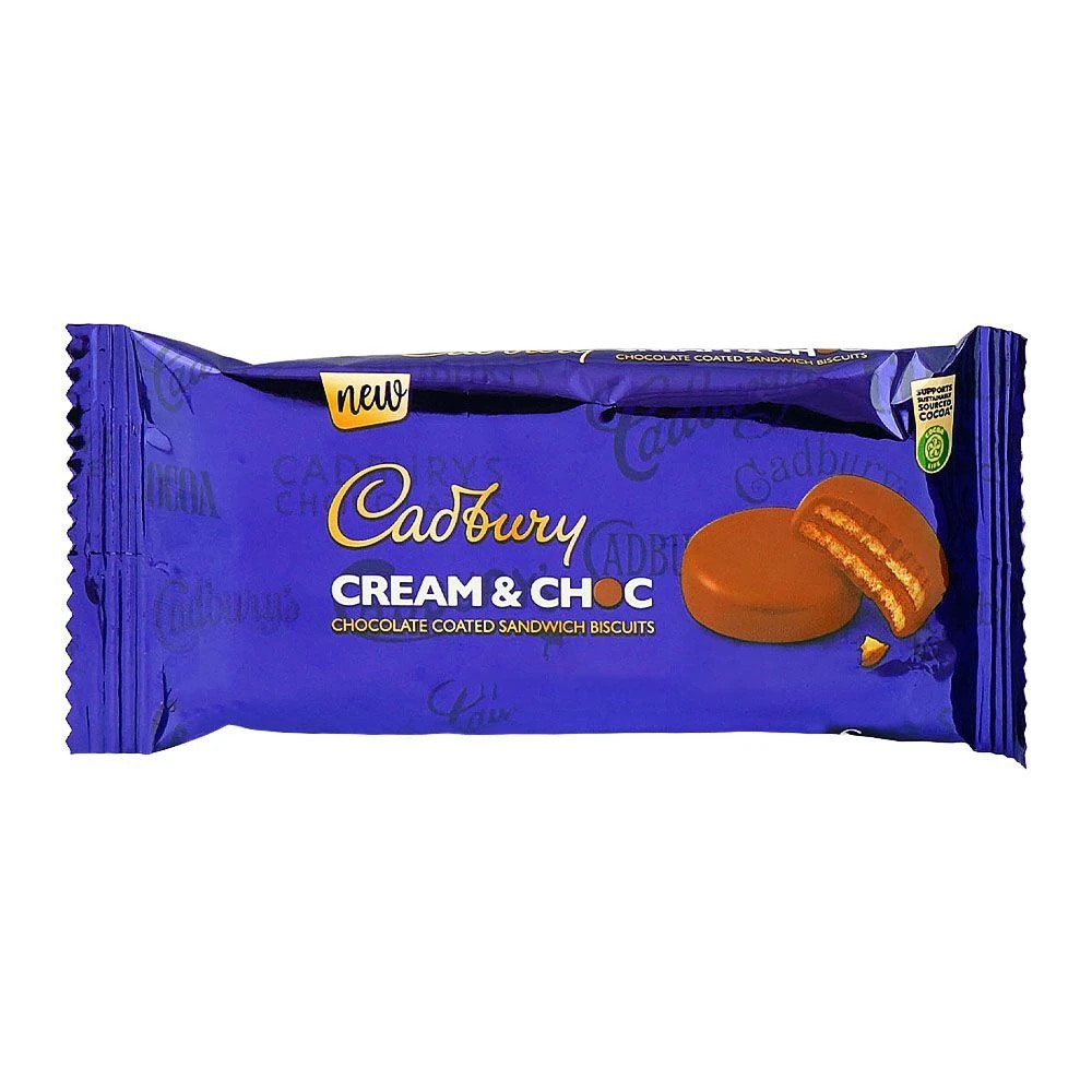 Cadbury Cream & Choc Sandwich Biscuits - 32.60g