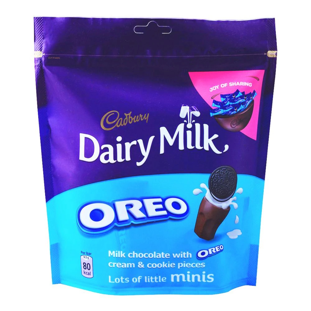 Cadbury Dairy Milk Oreo Mini Bars Share Bag - 188.5g (Local)
