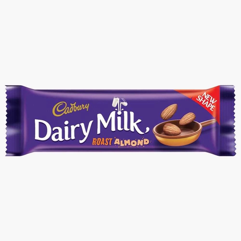 Cadbury Dairy Milk Roasted Almond Chocolate - 38g Pack