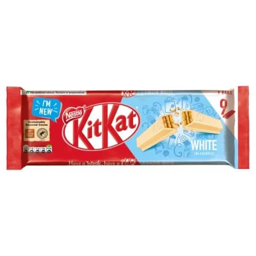KitKat 2 Finger White Chocolate 9 x 20.7g (186.3g) - Buy Online in Pakistan