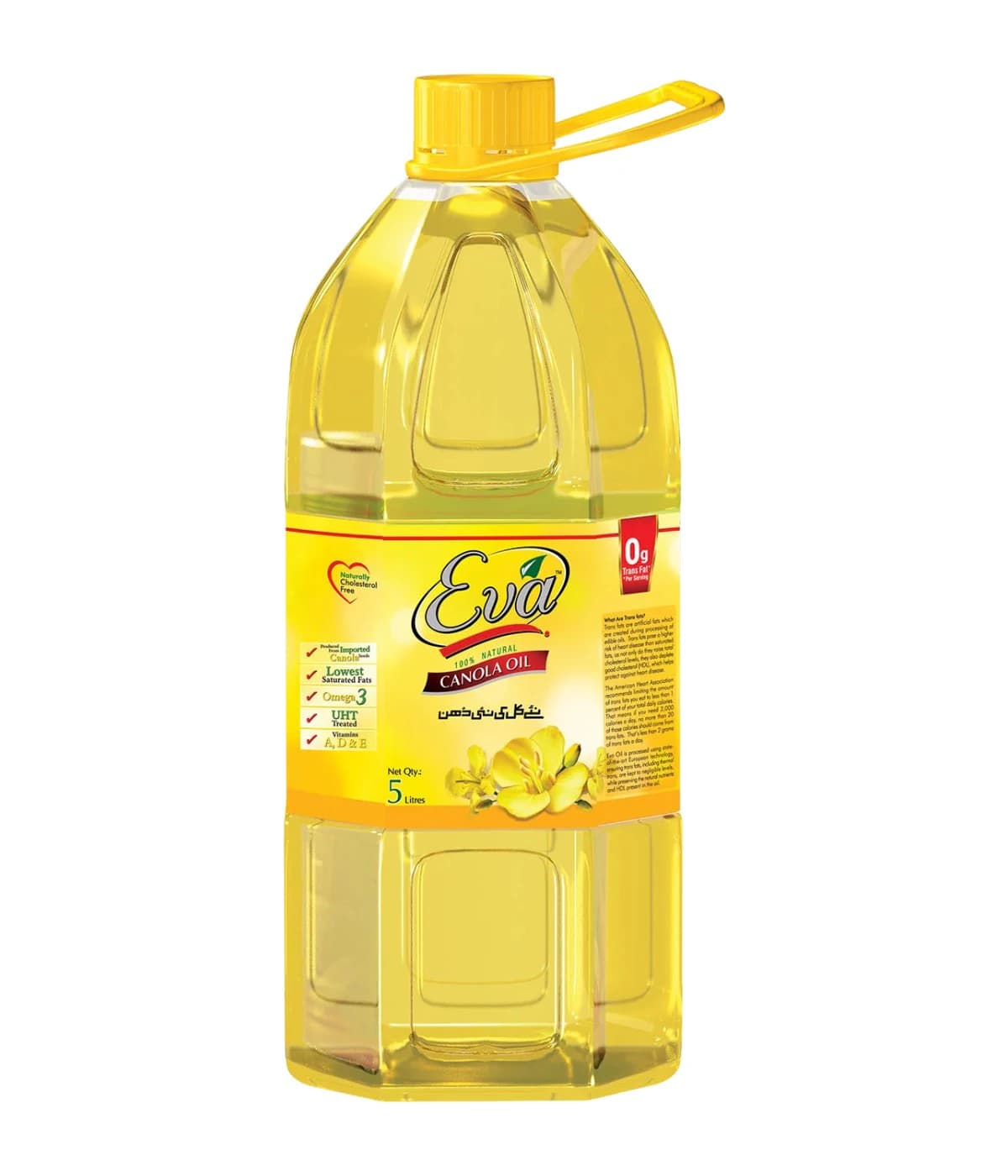 Eva Canola Oil 5 Litre Pet Bottle